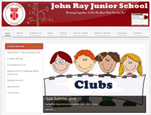 Tablet Screenshot of johnrayjuniors.com